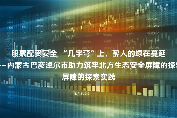 股票配资安全  “几字弯”上，醉人的绿在蔓延……——内蒙古巴彦淖尔市助力筑牢北方生态安全屏障的探索实践